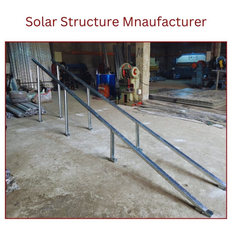 Industrial L3 solar panel structure with elevation