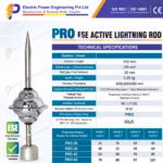 Patriot PRO ESE active lightning rod for building lightning protection
