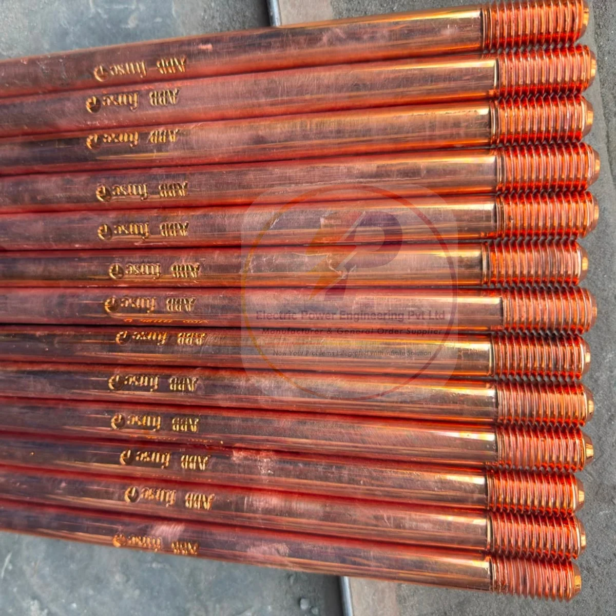 Furse copper bonded earth rod for electrical earthing